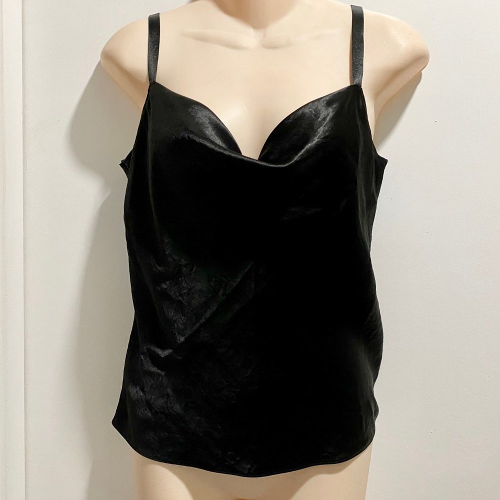 (9) New Vince Y2K Minimalist Quiet Luxury Cowlneck Satin Slip Camisole Top S